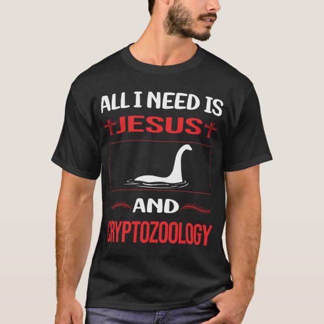 Funny Jesus Cryptozoology Cryptid Cryptids T-Shirt (Front)