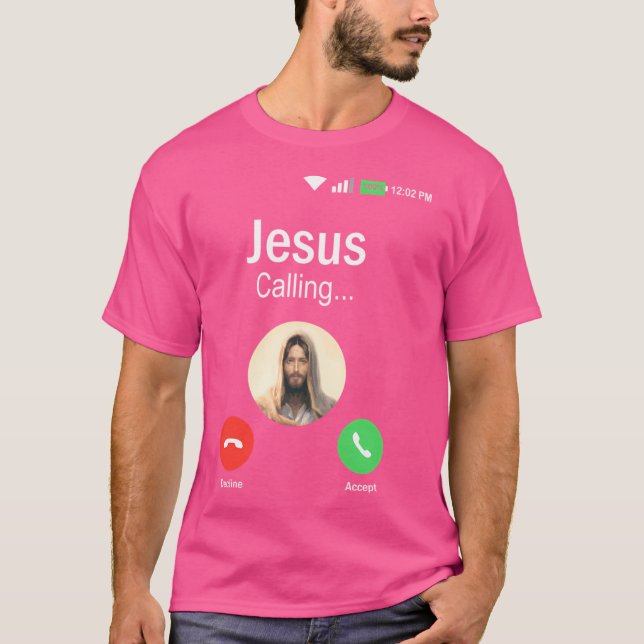 Funny Jesus Gets Religion Christian Baptism Gift T-Shirt (Front)