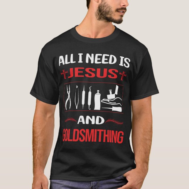 Funny Jesus Goldsmithing Goldsmith T-Shirt (Front)