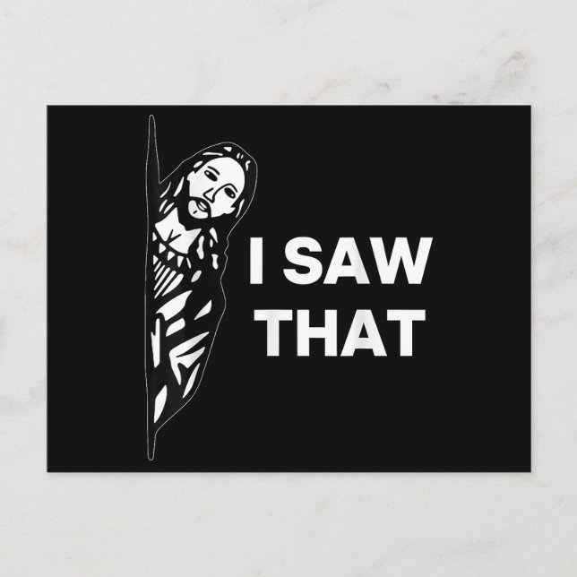 Funny Jesus I Saw That  Postcard (Front)