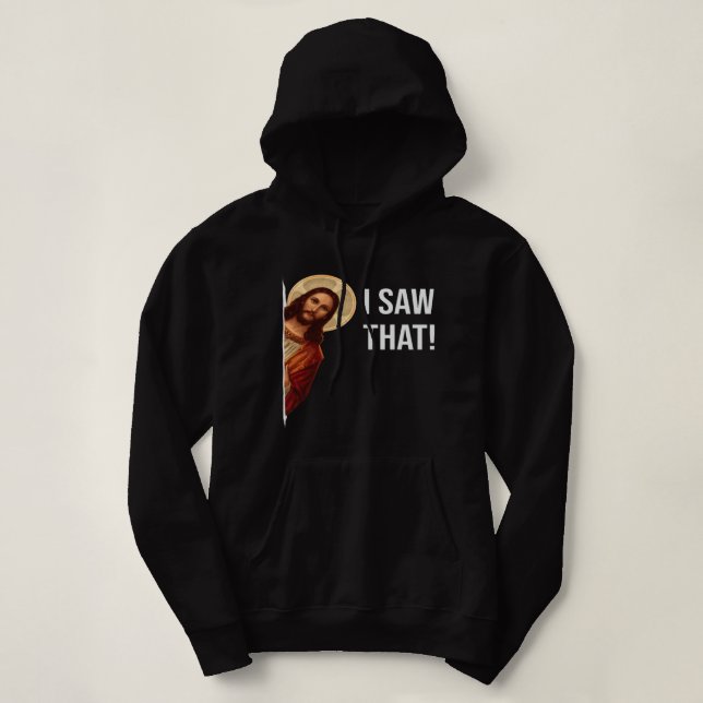Funny Jesus I See That Christian Church Cross Love Hoodie (Design Front)