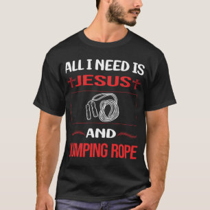 Funny Jesus Jumping Rope Jump Skipping Rope T-Shirt