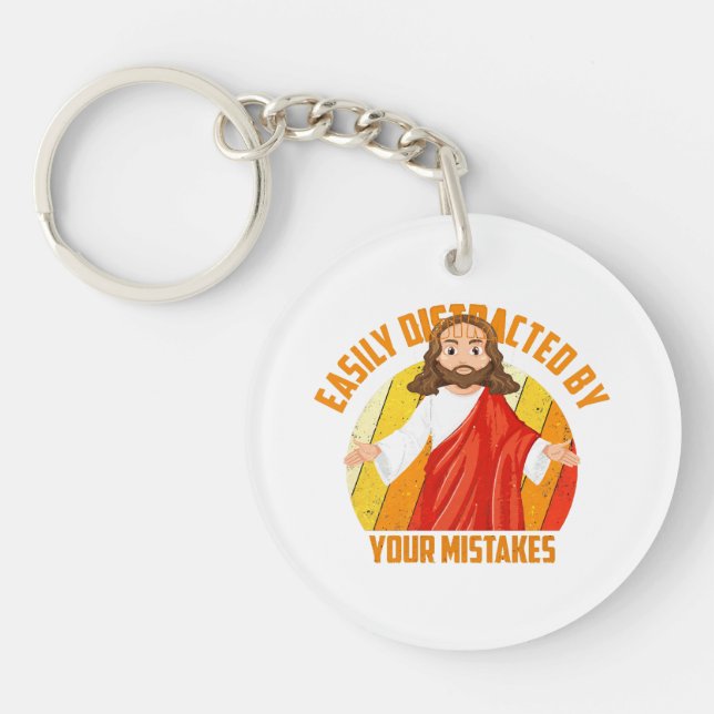 Funny Jesus Key Ring (Front)