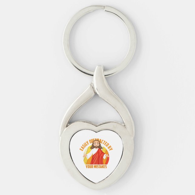 Funny Jesus Key Ring (Front)