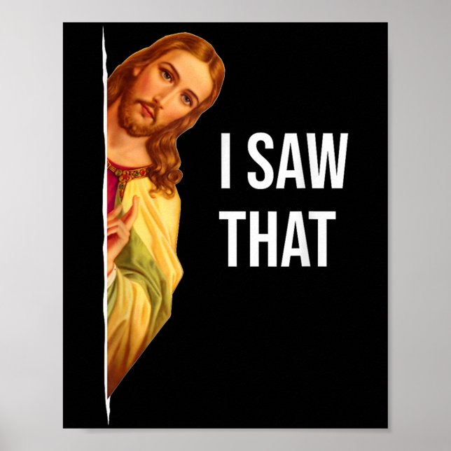 Funny Jesus Meme Quote - Mens &amp; Womens Clic Fi Poster (Front)