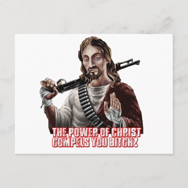 Funny jesus postcard (Front)