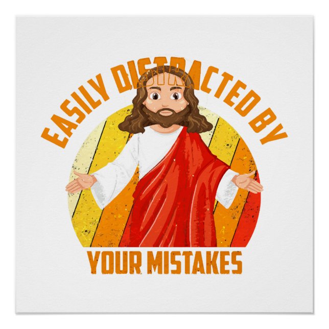 Funny Jesus Poster (Front)
