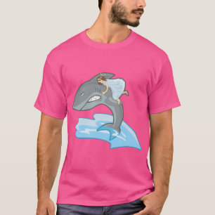 Funny Jesus Riding Shark Christian Humour Sharks T-Shirt