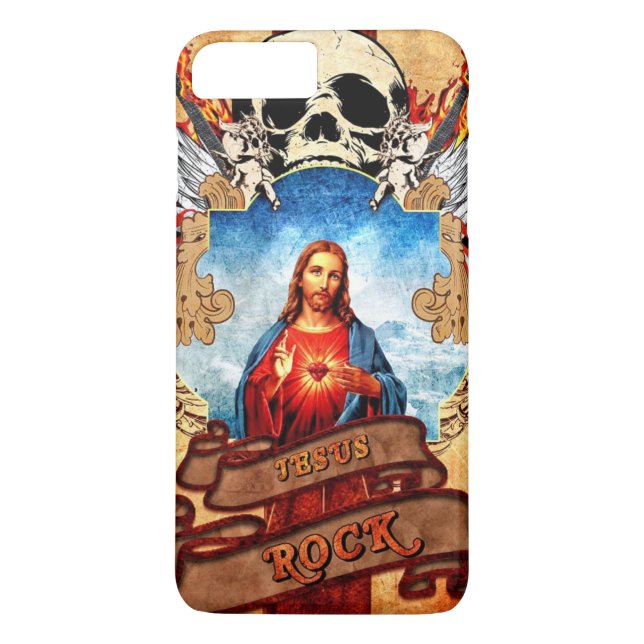 Funny Jesus rock Case-Mate iPhone Case (Back)