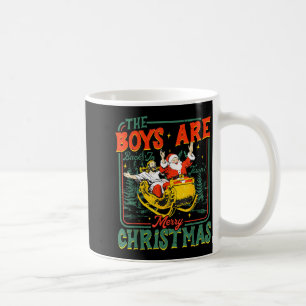 Funny Jesus Santa The Boys Are Back In Town Merry  Coffee Mug