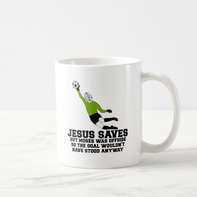 Funny Jesus saves Coffee Mug (Right)