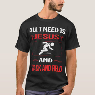 Funny Jesus Track And Field T-Shirt