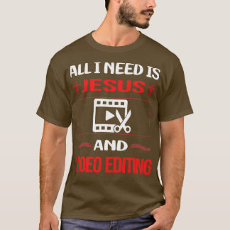 Funny Jesus Video Editing Editor T-Shirt