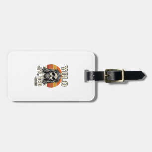 Funny Jesus Vintage Sunset Engraving Quote Design_ Luggage Tag