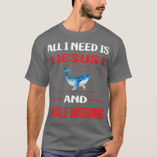 Funny Jesus Whale Watching T-Shirt