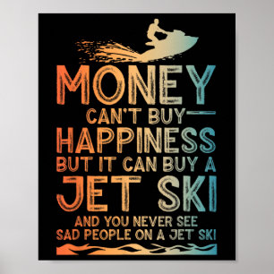 Funny Jet Ski Art For Men Women Kids Water Sport J Poster