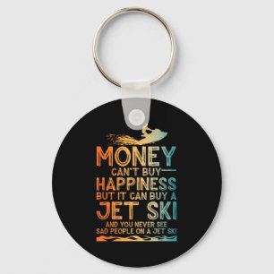 Funny jet ski art for men women kids water sport key ring