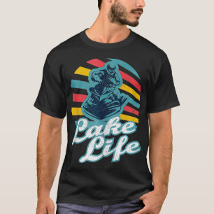 Funny Jet Ski Lake Life Retro 70s Summer Vintage W T-Shirt