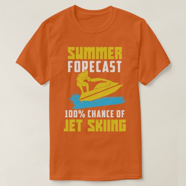Funny Jet Ski Skiing Jetski Riding Gift  T-Shirt (Design Front)