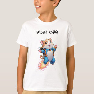 Funny Jetpack Hamster Kids T-Shirt