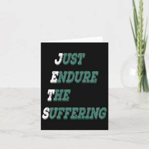 Funny Jets Just Endure The Suffering New York Foot Card