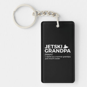 Funny Jetski Grandpa Definition Jet Skiing Key Ring