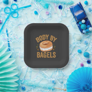 Funny Jewish Bagel Lover Hanukkah Food Humour Paper Plate
