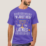Funny Jewish Latkes Hanukkah Chanukah Menorah Cand T-Shirt<br><div class="desc">Funny Jewish Latkes Hanukkah Chanukah Menorah Candles Premium T-Shirt.</div>