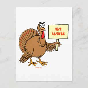 FUNNY JEWISH THNAKSGIVUKKAH HANUKKAH GIFTS HOLIDAY POSTCARD