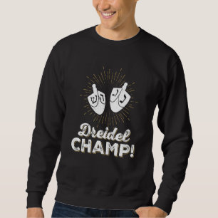 Funny Jewish Tshirt Dreidel Champ Cute Hanukkah
