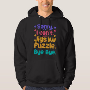 Funny Jigsaw Puzzle for Puzzle Lovers Puzzling Fan Hoodie