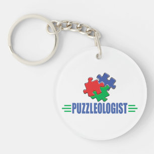 Funny Jigsaw Puzzle Key Ring