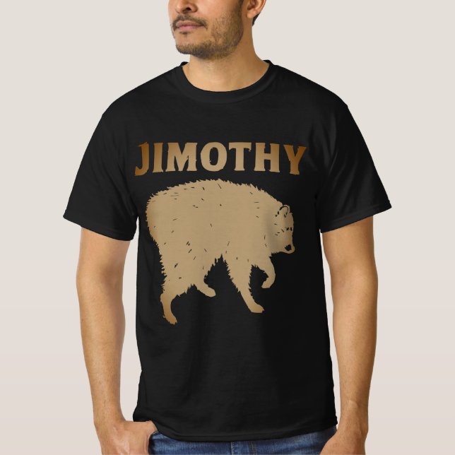 Funny Jimothy Animal Silhouette Graphic Tee (Front)