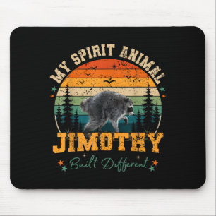 Funny Jimothy From Seattle Jimothy Racoon Meme Mouse Mat
