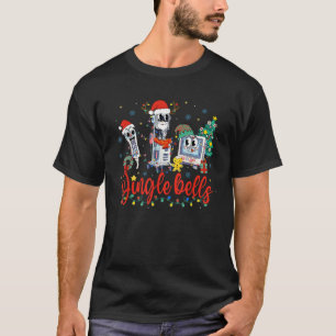 Funny Jingle Bells Telemetry Nurse Christmas Tech  T-Shirt