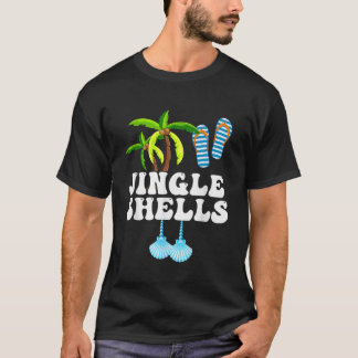 Funny Jingle Shells Christmas In July Beach Vacati T-Shirt