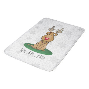 Funny Jingle This Red Nose Reindeer Dog Cute Bath Mat
