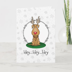 Funny Jingle This Red Nose Reindeer Dog Cute Card