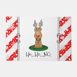 Funny Jingle This Red Nose Reindeer Dog Cute Doormat