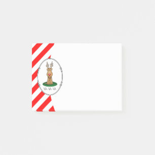 Funny Jingle This Red Nose Reindeer Dog Cute Post-it Notes