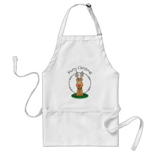 Funny Jingle This Red Nose Reindeer Dog Cute Standard Apron