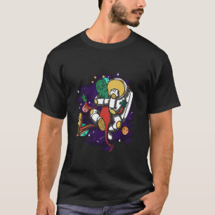 Funny Jiu-Jitsu Astronaut Flying Armbar BJJ T-Shirt