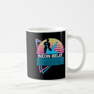 Funny Jiu Jitsu Bjj Retro Neon Belly Coffee Mug