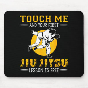 Funny Jiu Jitsu Brazilian BJJ Touch Me MMA Jujitsu Mouse Mat