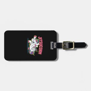 Funny Jiu Jitsu Cute Unicorn Defence Luggage Tag