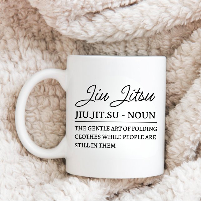 Funny Jiu Jitsu Definition Martial Art Present BJJ Coffee Mug (Creator Uploaded)