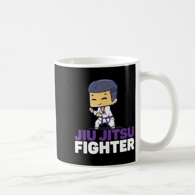 Funny Jiu Jitsu Fighter Bjj Lover Coffee Mug (Right)