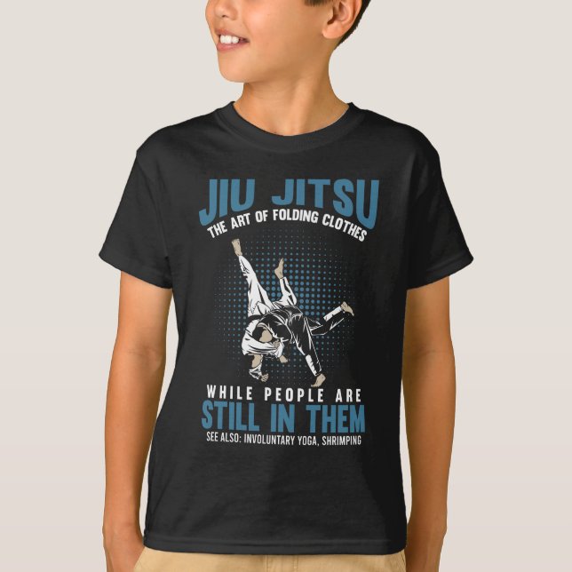 Funny Jiu Jitsu Fighters BJJ Training Humour T-Shirt (Front)