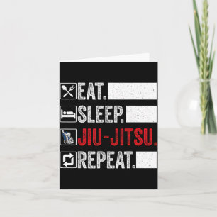 Funny Jiu Jitsu For Men Women Kids Brazilian Jiu Card