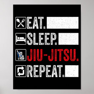 Funny Jiu Jitsu For Men Women Kids Brazilian Jiu Poster